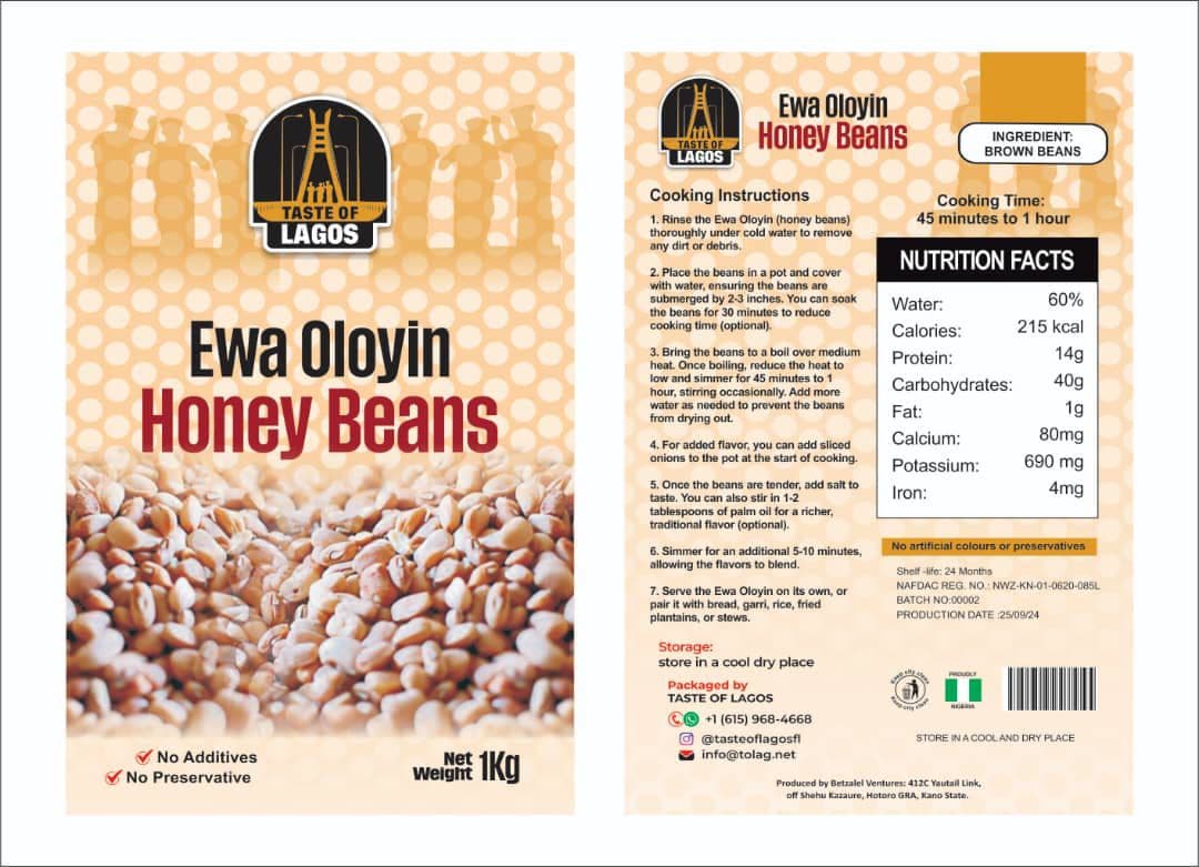 TOL Honey Beans (Ewa Oloyin)